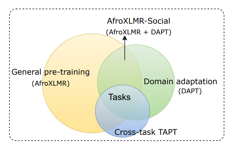 AfroXLMR-Social: Adapting Pre-trained Language Models for African Languages Social Media Text 