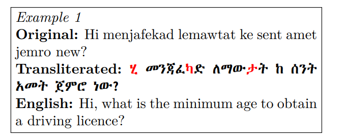 Question Answering Classification for Amharic Social Media Community Based Questions 